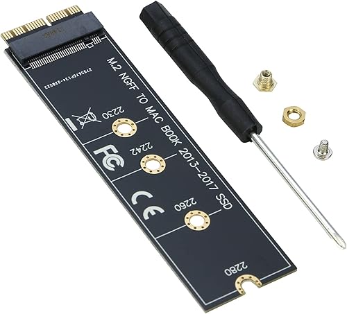 Miniatura 3 de RIITOP Adaptador de actualización M.2 NVMe SSD a 12+16 pines para MacBook Air (año 2013-2017) A1465 A1466 y Mac Pro (finales del año 2013-2015)