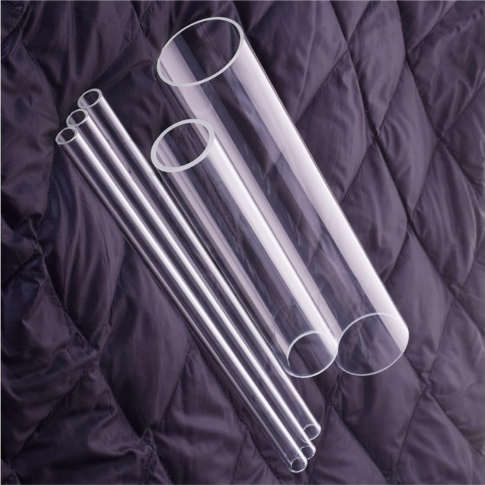 1 Stück Transparente Borsilikatglasröhren Hochtemperaturbeständig | Glasrohr, durchsichtiges Glasrohr für Kerzen(65x2.5x300mm)