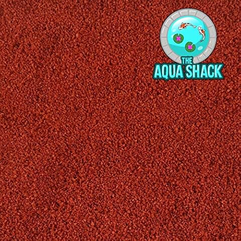 The Aqua Shack Red Mini Tropical Granules Colour Enhancing Fish Food Spirulina Shrimp Aquarium (100g) Cover