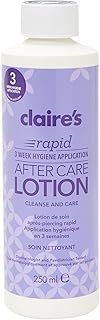 Claire's Rapid 3-Week Ear Piercing Aftercare Lotion Cleanser for New Piercings (250ml), Dermatologist & Paediatrician Tested, Ears, Nose & Body Piercing Cleaning Solution