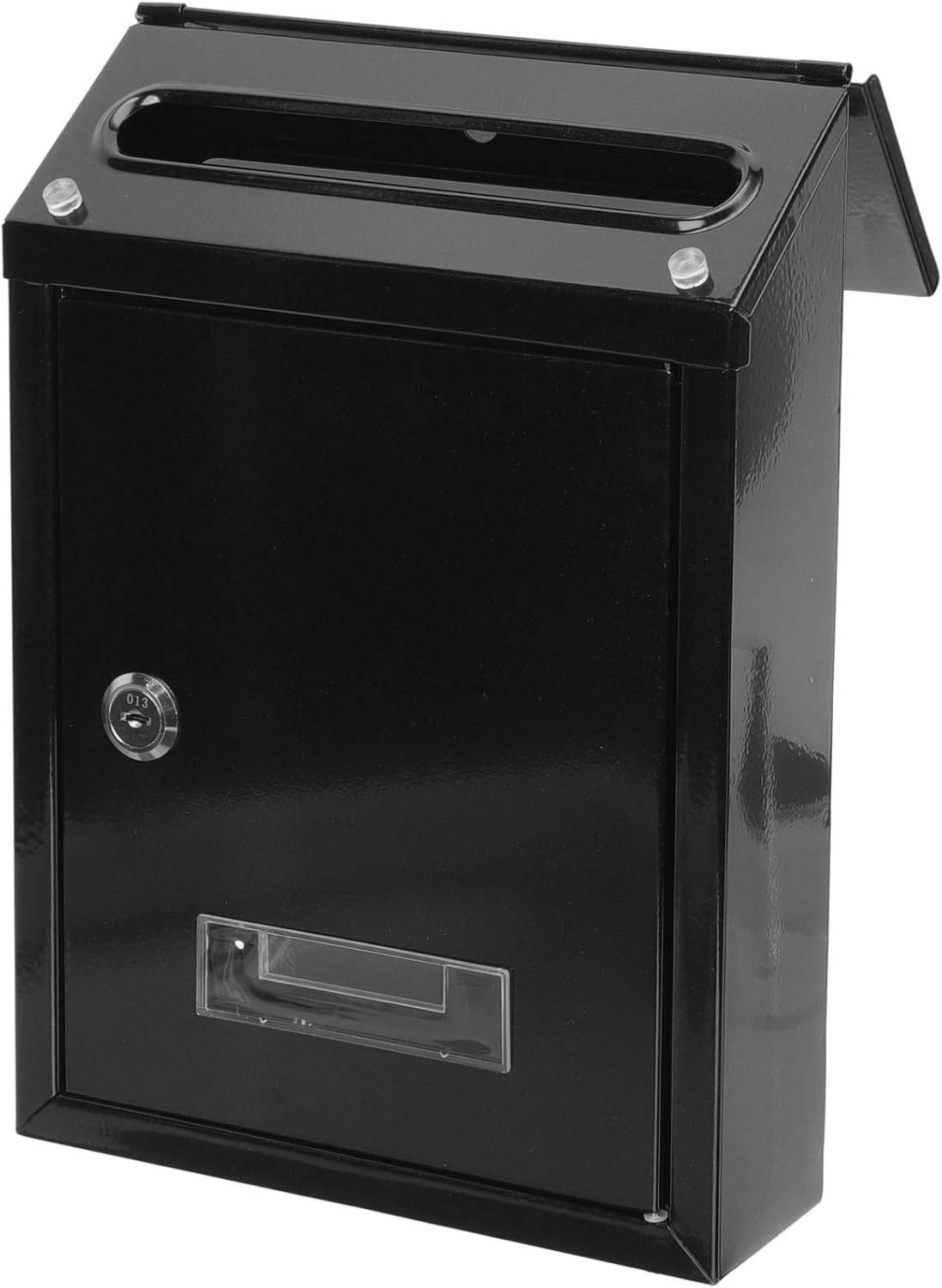 Lockable Wall-Mount Mailbox Outdoor Vintage Rustic Style Metal Letter Box with Key Lock for Home and Office Use Weatherproof Post Box