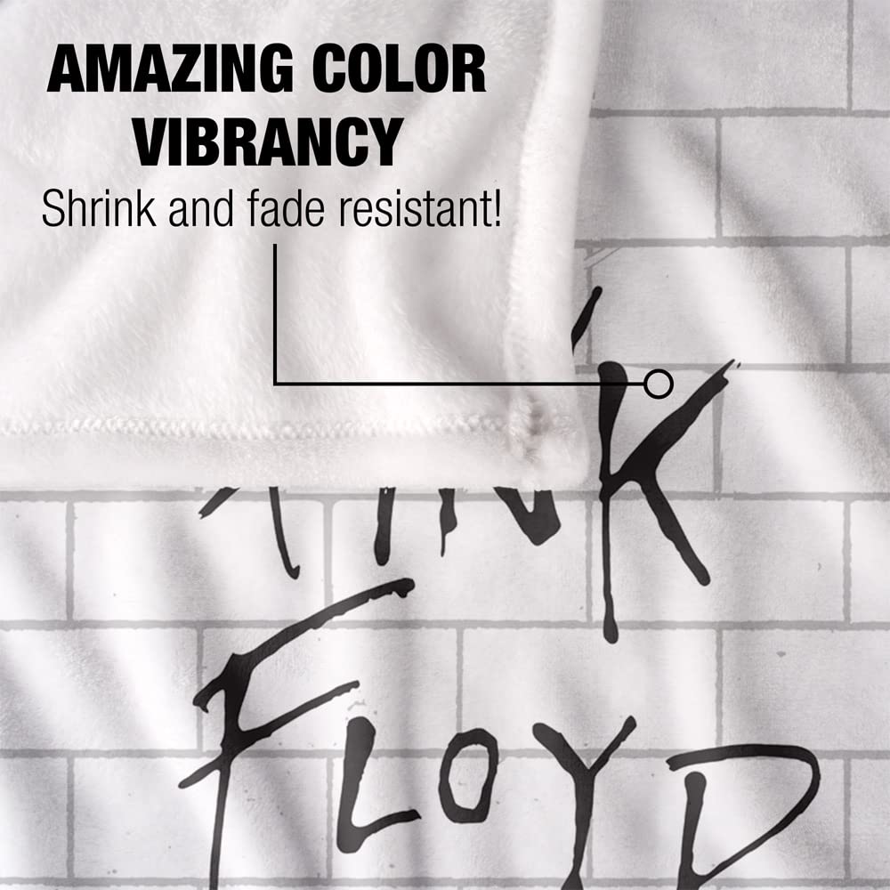 Pink Floyd The Wall Album-Cover, Silky Touch, superweiche Überwurfdecke, 152 x 127 cm