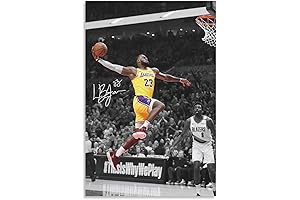 Captivating LeBron Lakers Poster: Adorn Your Space with a Basketball Legend