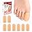 Bukihome 8 Pcs Gel Toe Cap, Big Toe Protector for Women Men - Cushions and Protects to Cover Toes, Relief Toe Pain from Ingrown Toenails, Corns, Blisters, Hammer Toes (Large Size)