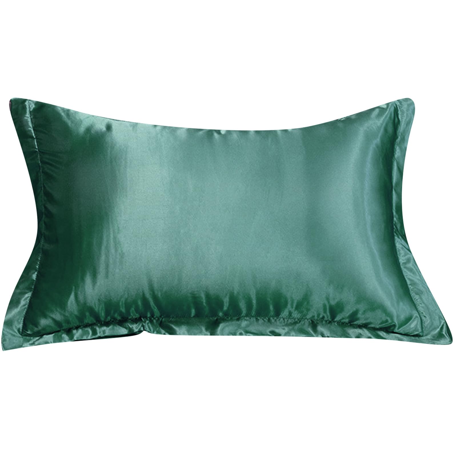Pillow Case Simulated Silk Pillowcase Sleeve Durability Colorfast Invisible Zippered Pattern Easy Removal Breathable Pillow Sleeve