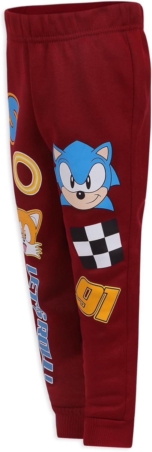 SEGA Sonic the Hedgehog Boys 2 Piece Sweatshirt and Pant Sets for Toddlers and Kids - Image 8