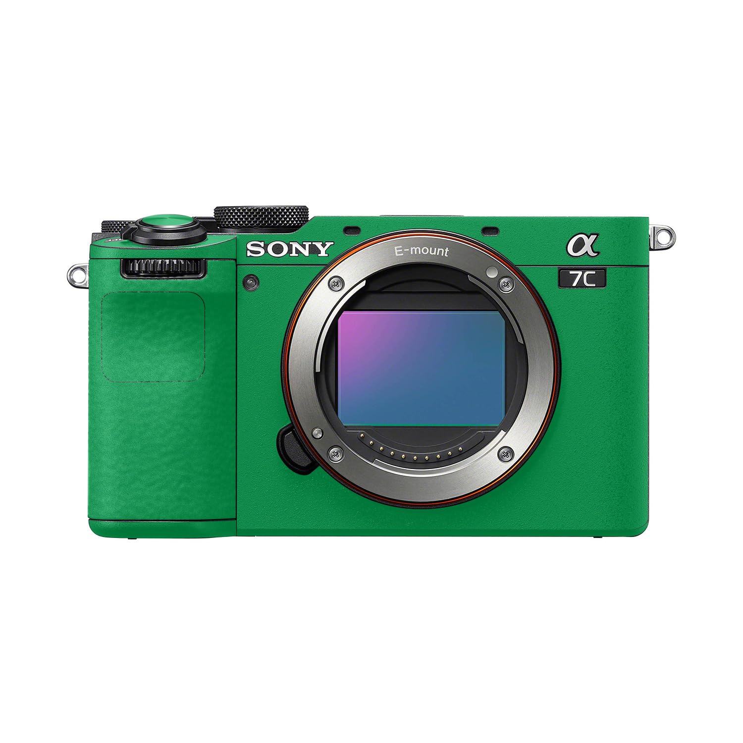 Camera Skin Compatible with Sony A7C Mark II (2023) - Solid Green - Premium 3M Vinyl Protective Wrap Decal Cover - Easy to Apply | Crafted in the USA by MightySkins