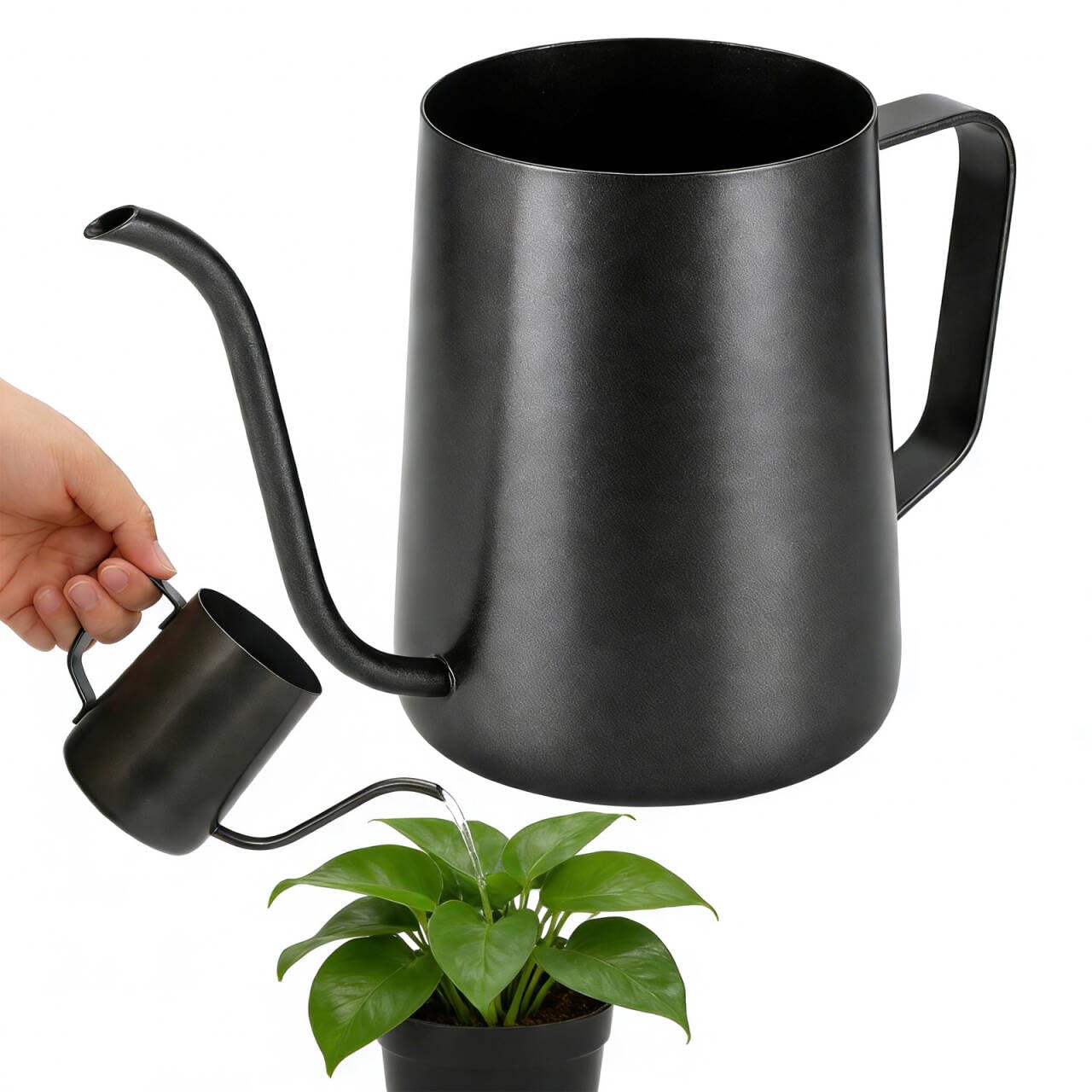 250ML Plant Watering Can, Stainless Steel Outdoor Indoor Watering Can for Garden Plants Potted Planters Hanging Plants