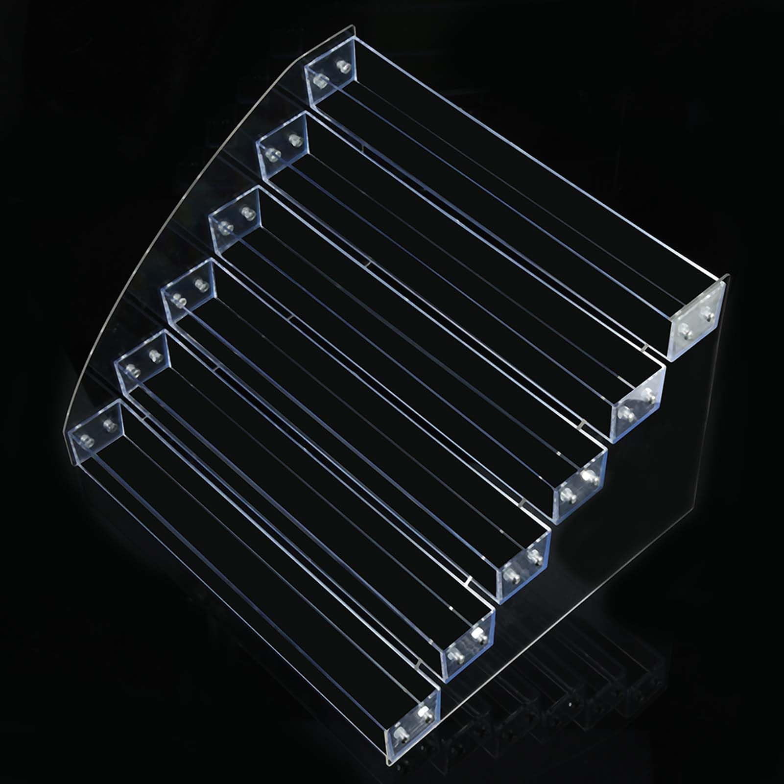 Nagellack Display-Ständer Aus Acryl – 2-Schichten-Design, Klar, Mit Schrauben, Für Organisation & Präsentation
