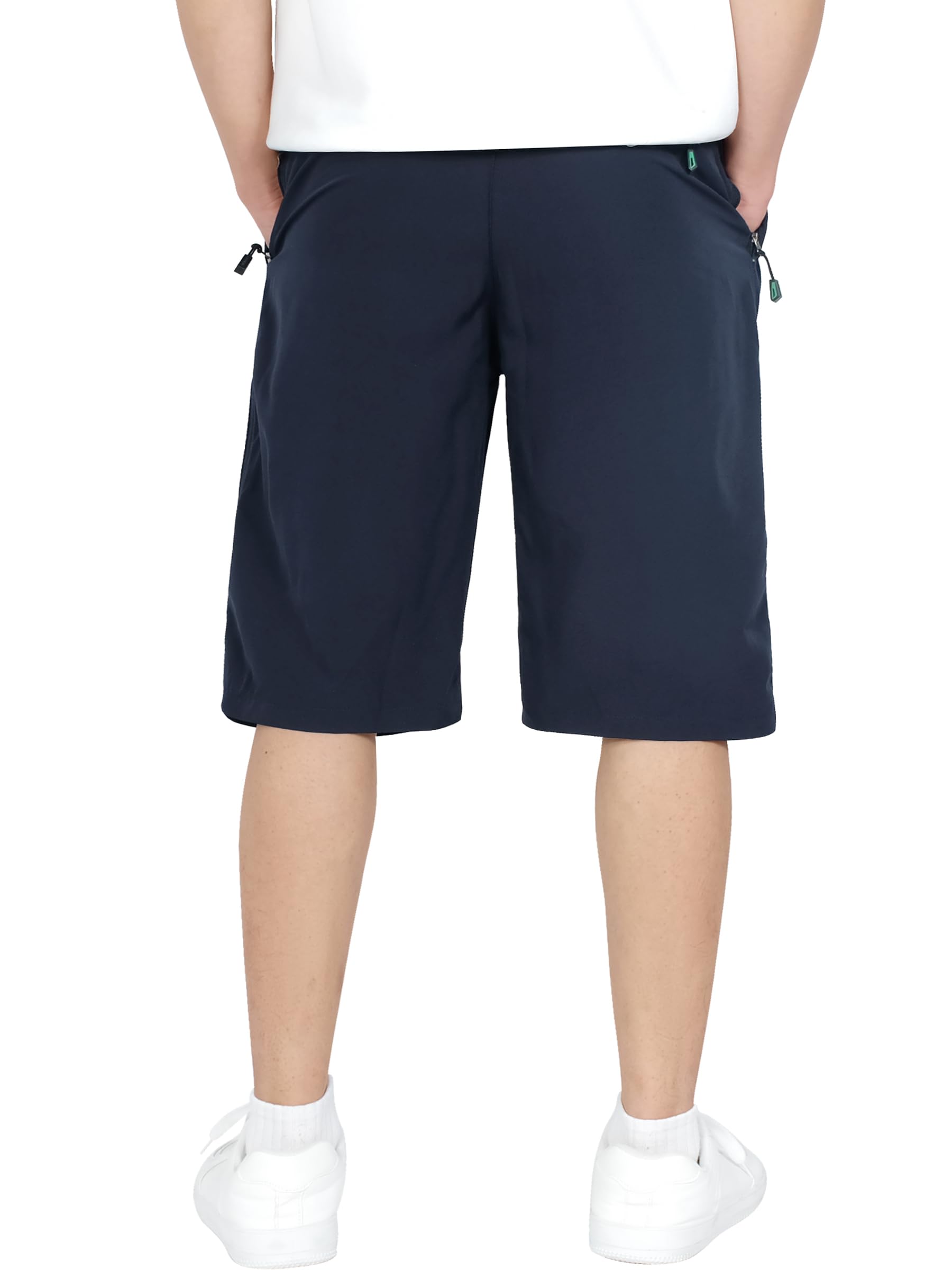 CAMLAKEE Shorts Garçon 3/4 Short Sport Enfant Pantalon Court Été avec Taille Élastique