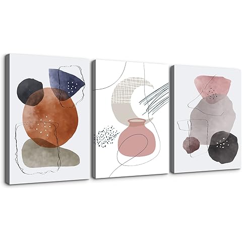 Denozer - Boho Wall Art Abstract Lines and Geometric Patterns Art Wall Decor for Bedroom Canvas Paintings Minimalist Mid Century Modern Artwork for Living Room Bedroom - 16