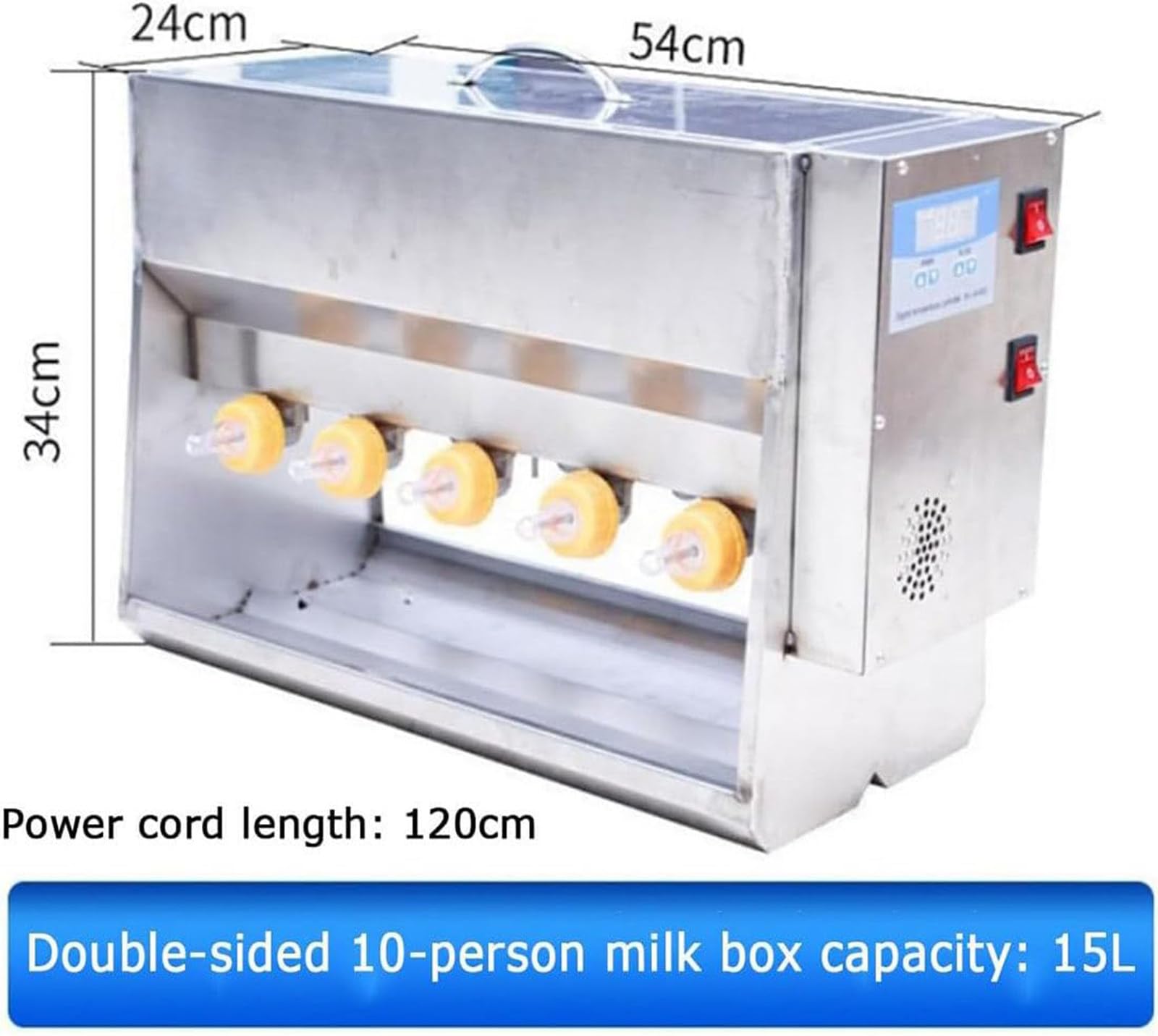 Biberones para Cerditos para Lactancia,Alimentadores Automáticos Inteligentes De Leche para Lechones con Temperatura Constante para Tetina De Lechones Múltiples, para Lechones,10Nipples