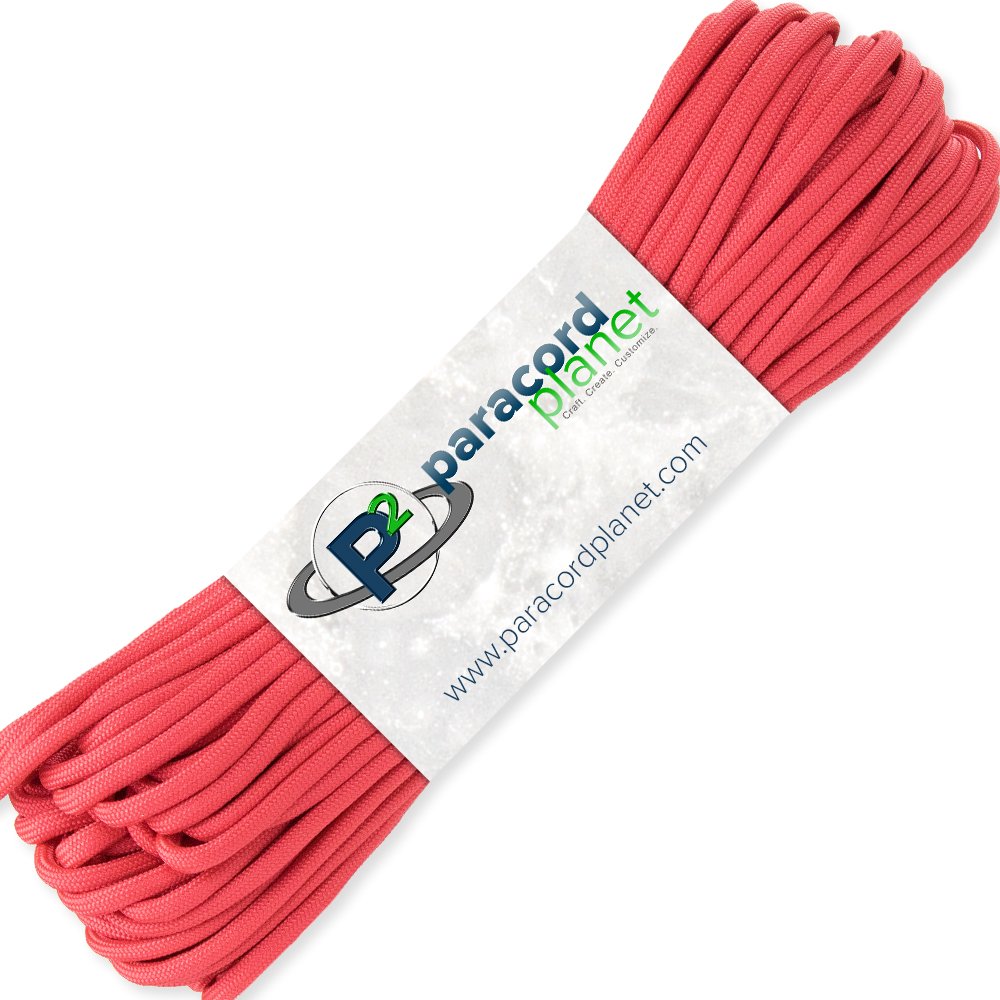 PARACORD PLANET 50 Feet Type III 550 Paracord Scarlet Red — image 1