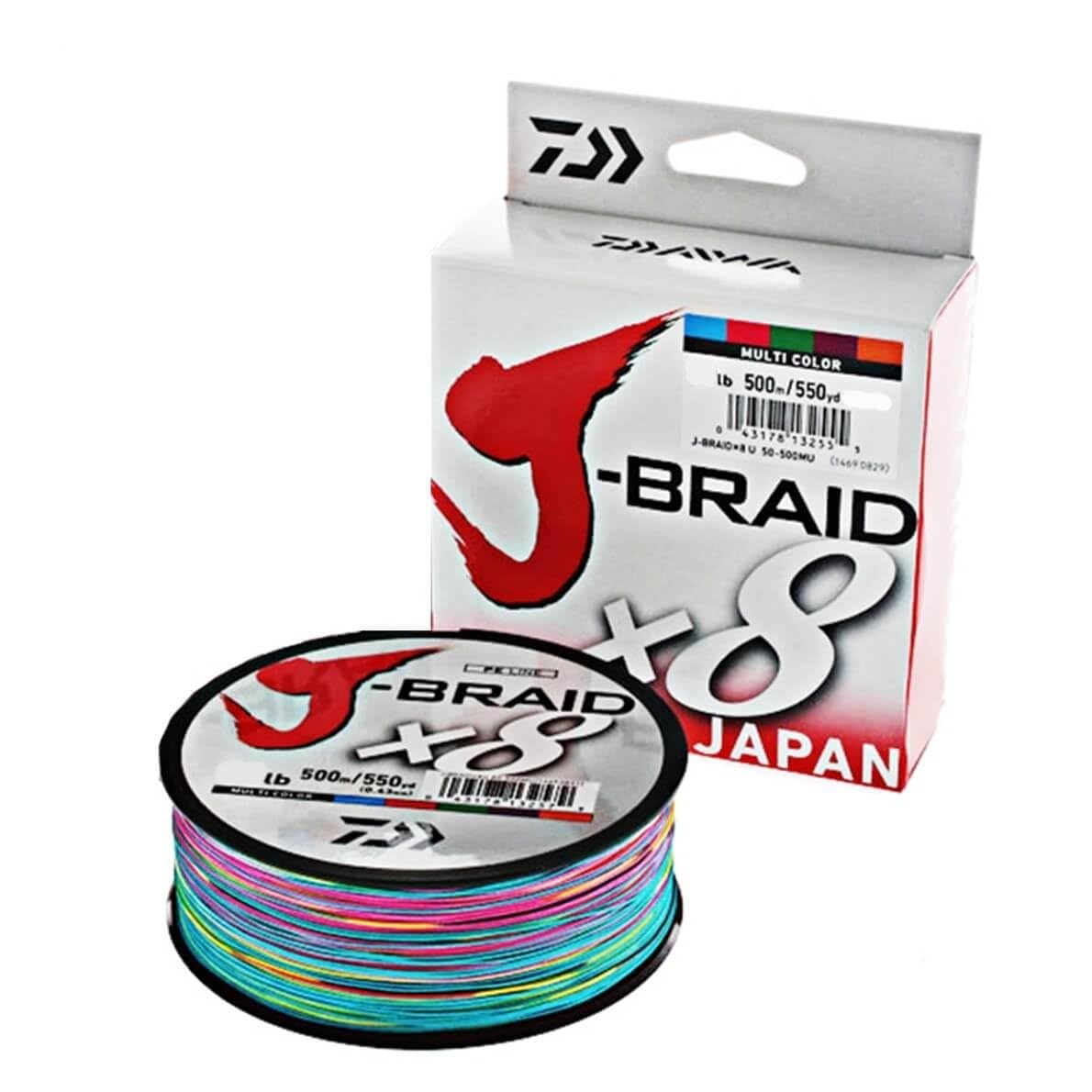 Daiwa Tresse J Braid 8 brins 500 m Multicolore 42/100