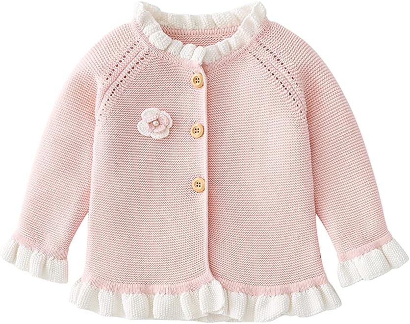 Vivobiniya Toddler and Baby Girl Cardigan Knit Sweater Infant Cotton Tops ÿ