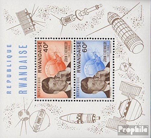 Prophila Collection Ruanda Michel.-No..: (Completa Edizione) 1965 John F. Kennedy (Francobolli per i Collezionisti) Celebrità / Film / Teatro