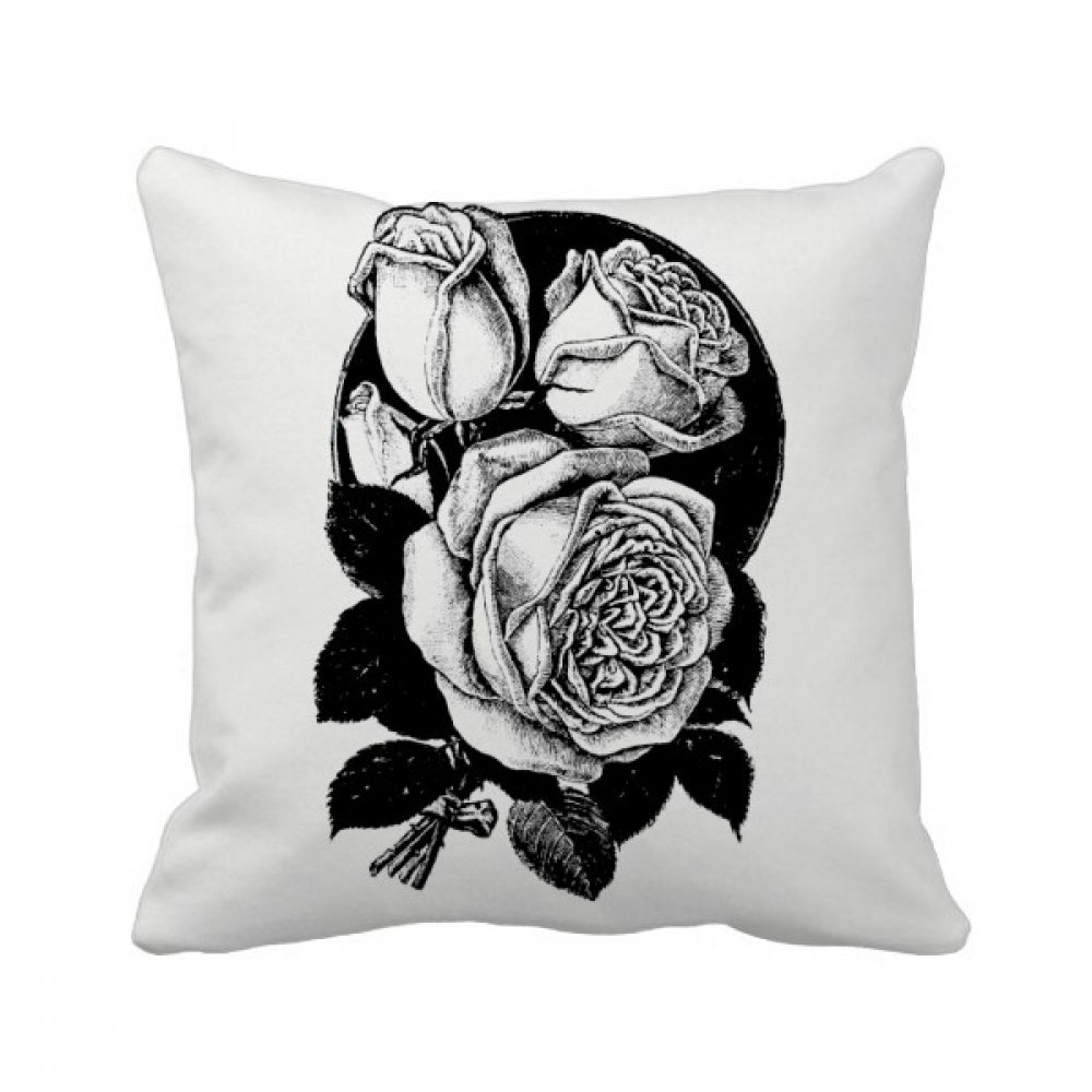 Coussin rose fleur 40x40 cm crée une ambiance romantique au salon