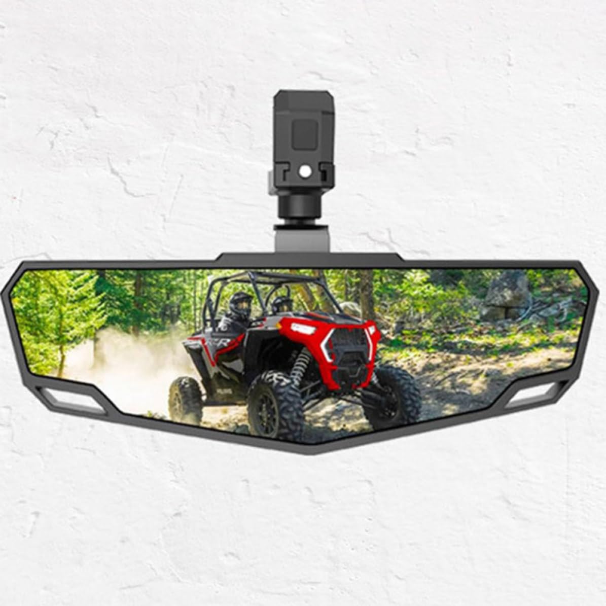 FRCOLOR Rétroviseur Mort Atv et Auxiliaire Utv pour Noir Abs en Ajustable Large Champ de Vision, Surveillance de L'angle en-piste