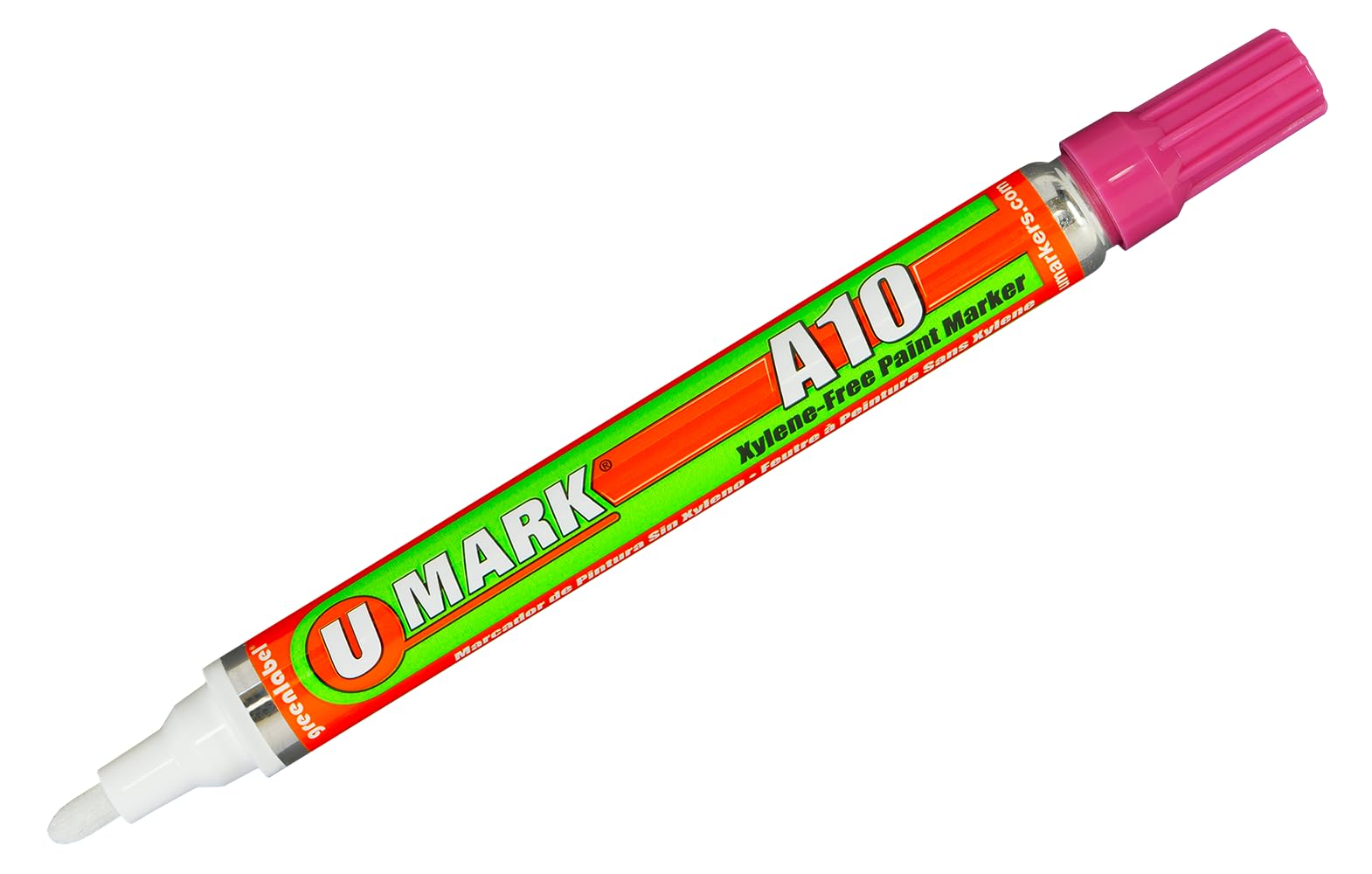 U-Mark A10 Xylene-Free Paint Marker Pink (Pack of 12) 10111