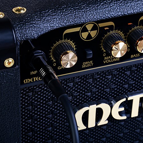 Rayzm Câble Guitare 3 mètres - Noiseless Guitare/Basse Lead, Câble D'instrument Mono Mâle TS 1/4 Jack Droit et Angle Droit - Jacks Connexion en Cuivre/Contacts Or - Image 7