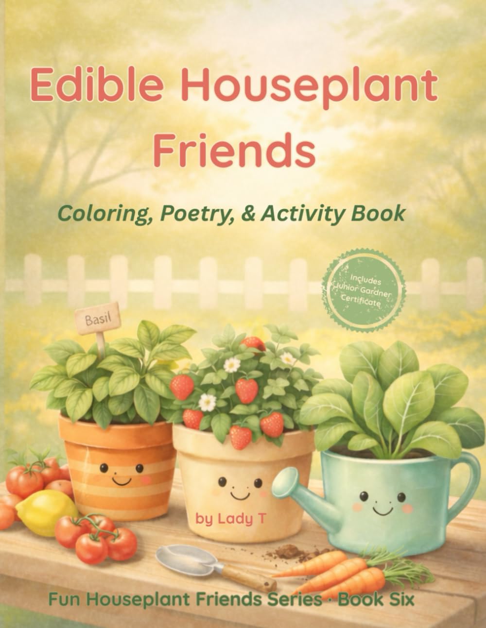 Edible Houseplant Friends: Coloring, Poetry, & Activity Book (Fun Houseplant Friends Series)