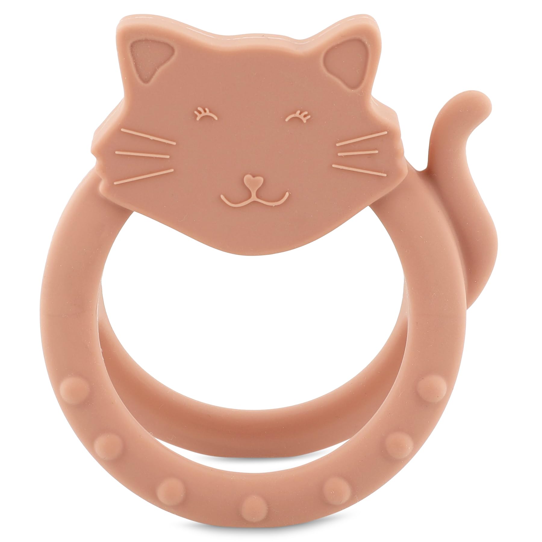 Trixie massaggiagengive sensoriale giocattolo bambino in silicone Mrs. Cat
