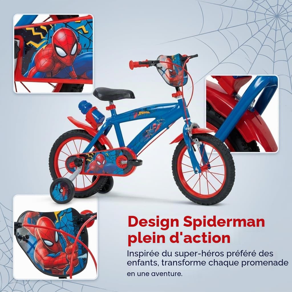 TOIMSA Huffy Vélo 14" Spiderman 4/6 Ans