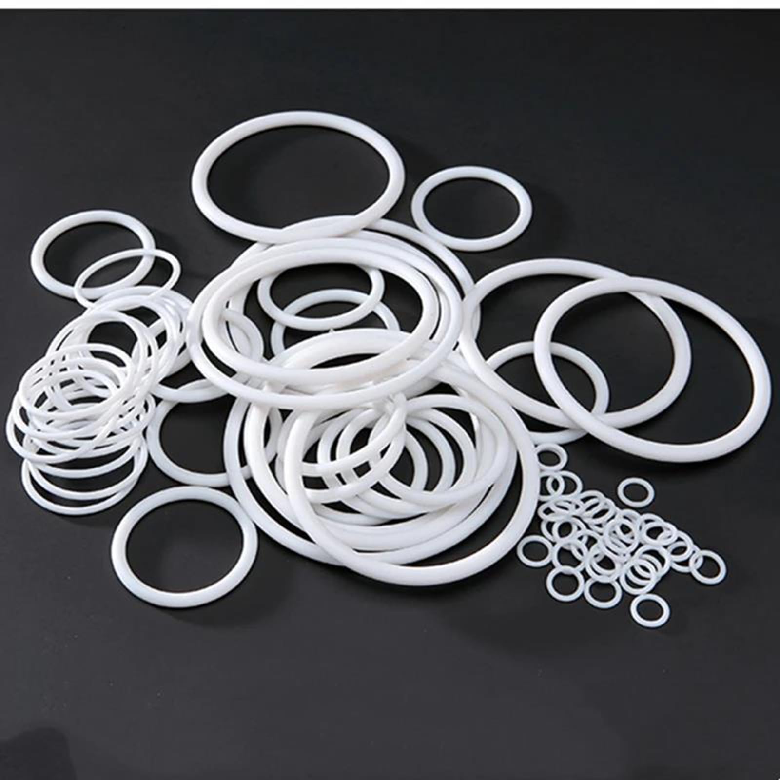 Guarnizione O-ring in PTFE da 10 pezzi, sezione trasversale da 2,5-2,62 mm, resistente agli agenti chimici e alle alte temperature per valvole,IDxODxCS,58x63x 2,5 mm