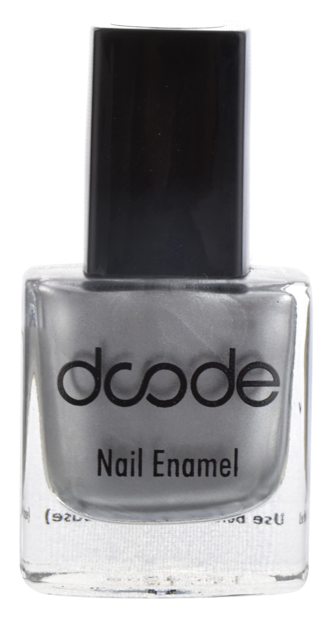 DCODE Long Lasting Nail Polish Enamel Color (Top Base Coat) (Color: Silver, 9ml)