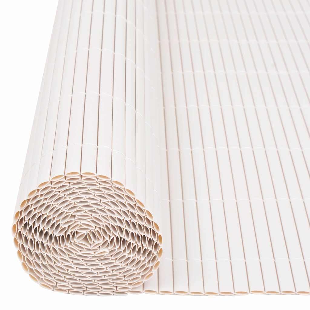 Gartenzaun Weiß 150x500 cm PVC, Robuster Sichtschutzzaun für Garten & Terrasse, Langlebiges Kunststoff Zaun-Element, Einfache Montage, Modernes Design, Hohe Privatsphäre