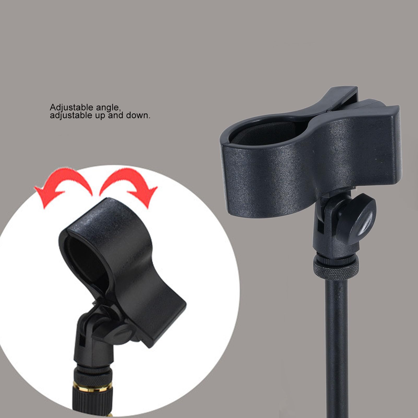 LICAEVEY Supporto per Asciugacapelli, Supporto per Asciugatrice per Capelli a 180 °, 23,62 - 76,77 Pollici Regolabili Senza Portata Portante, Clip del Supporto per Asciugacapelli Adatto