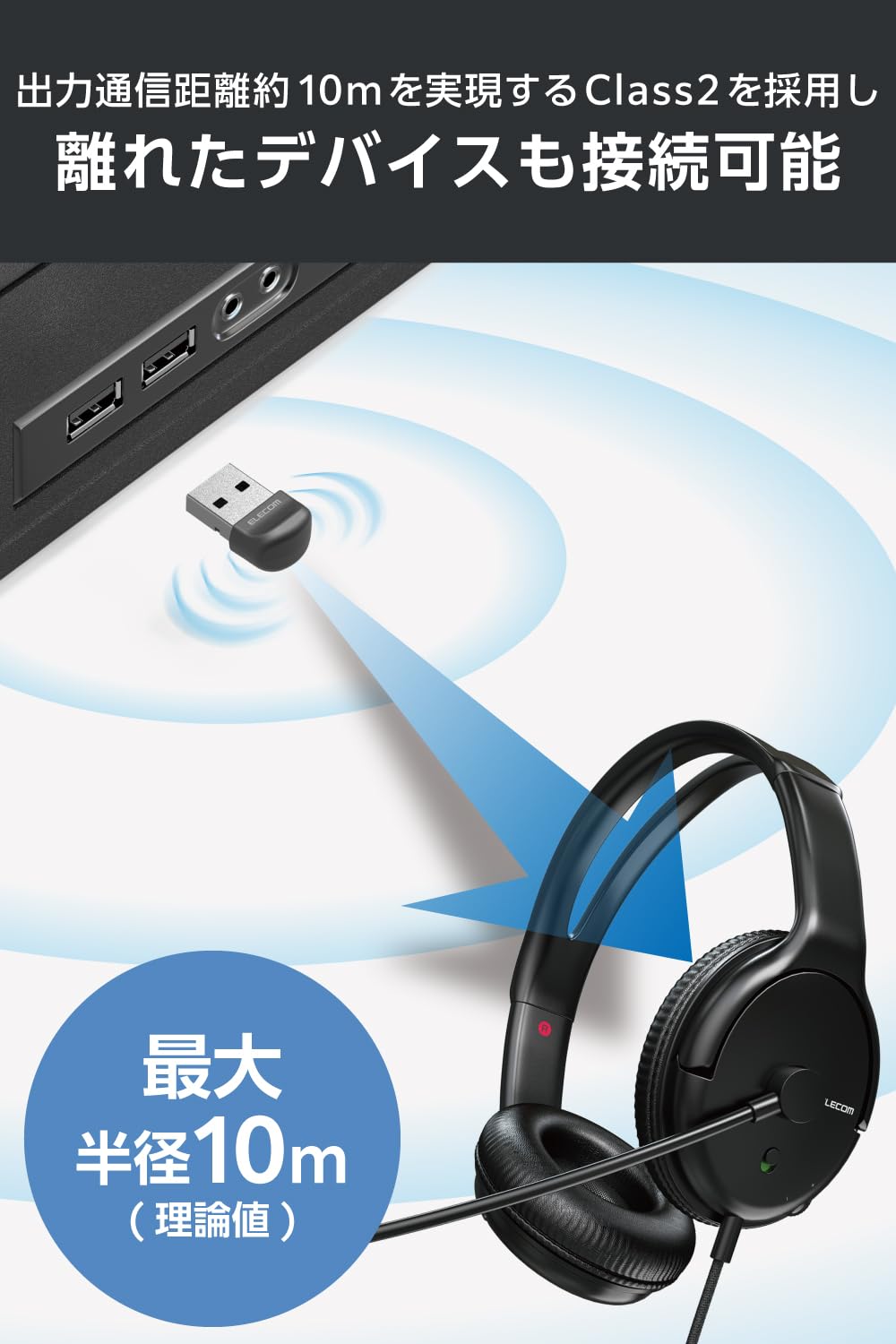 Amazon.co.jp: エレコム Bluetooth USB アダプタ Bluetooth 5.3 対応