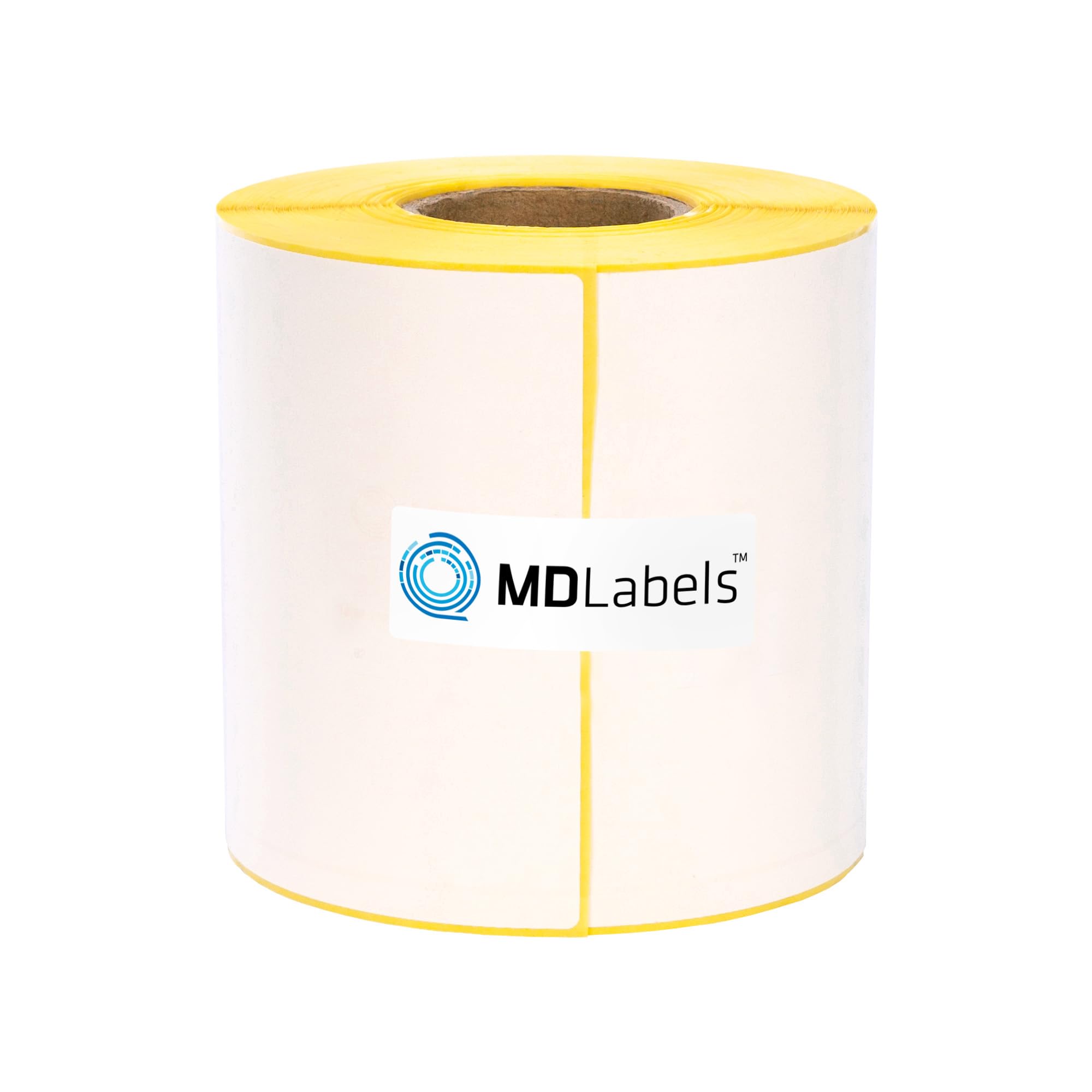 MD Labels Étiquettes Thermiques Blanches 100x150mm - 300 Pièces Avec Perforation, Adhésif Permanent Pour Code-Barres & Expédition