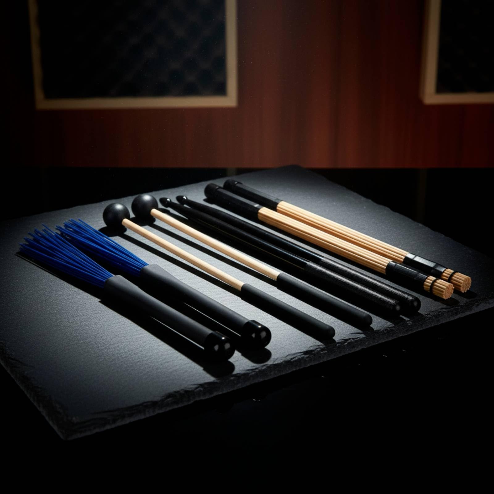 8 Pezzi Bacchette in Bambù Antiscivolo Percussioni Versatili per Percussionisti, Studenti di Musica, Sala Prove, Concerti