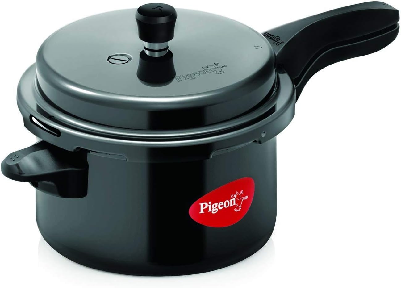 Pigeon Titanium Hard Anodized Aluminium Outer Lid Pressure Cooker - 5 Litres - Black