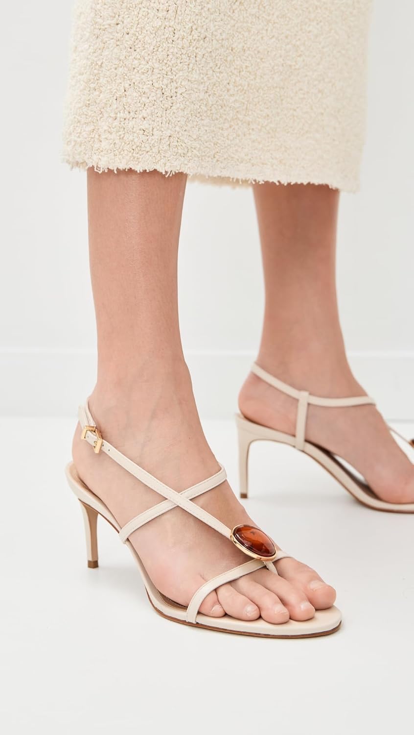 SCHUTZ Women's Azure Mid Embellished Sandals - Image 4