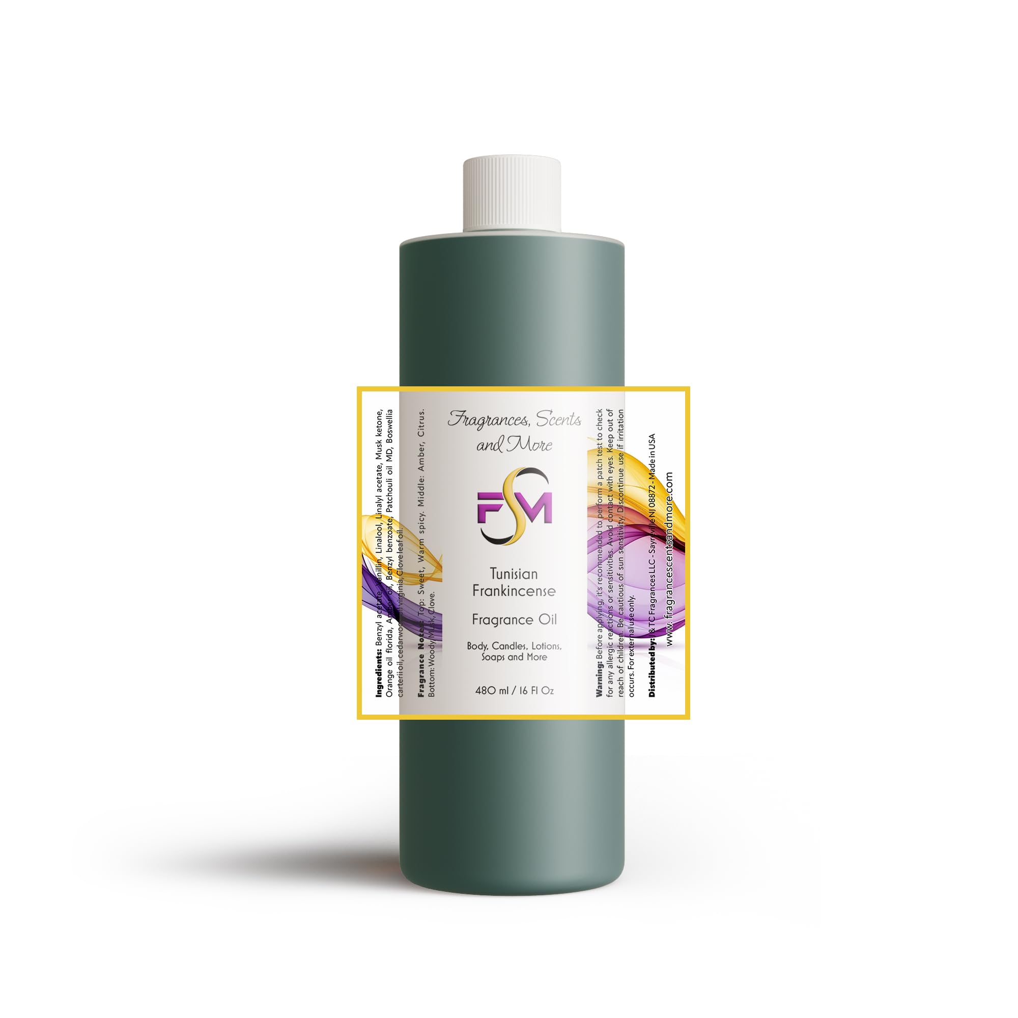 Tunisian Frankincense Fragrance Oil - 16 Fl Oz Plastic Bottle (480ml)