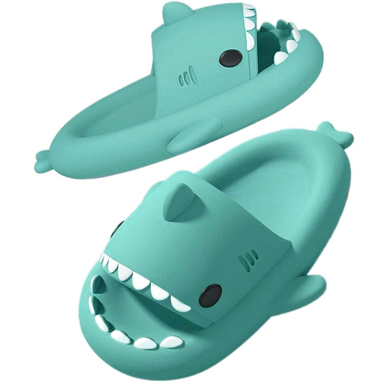 SAGUARO Shark Slippers Hausschuhe & Badeschlappen – Leicht, Rutschfest für Bad, Strand und Alltag Gr.24–47 EU
