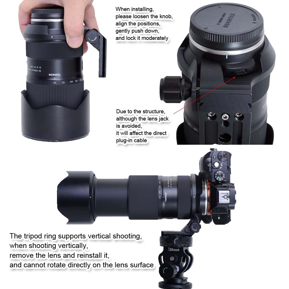 Amazon | iShoot レンズリング式三脚座、 Tamron レンズの互換性あり