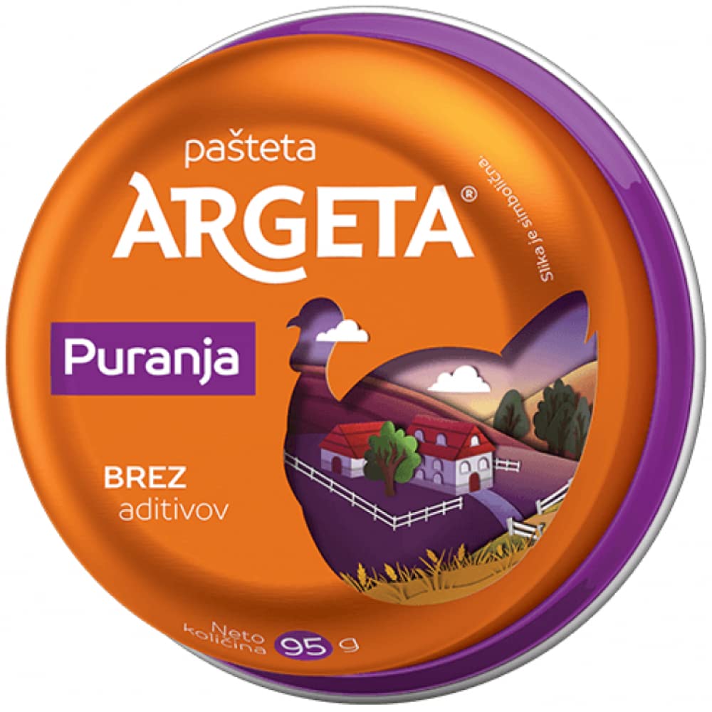 Argeta Turkey Pasteta Pate - Pack Of 4 x 95g