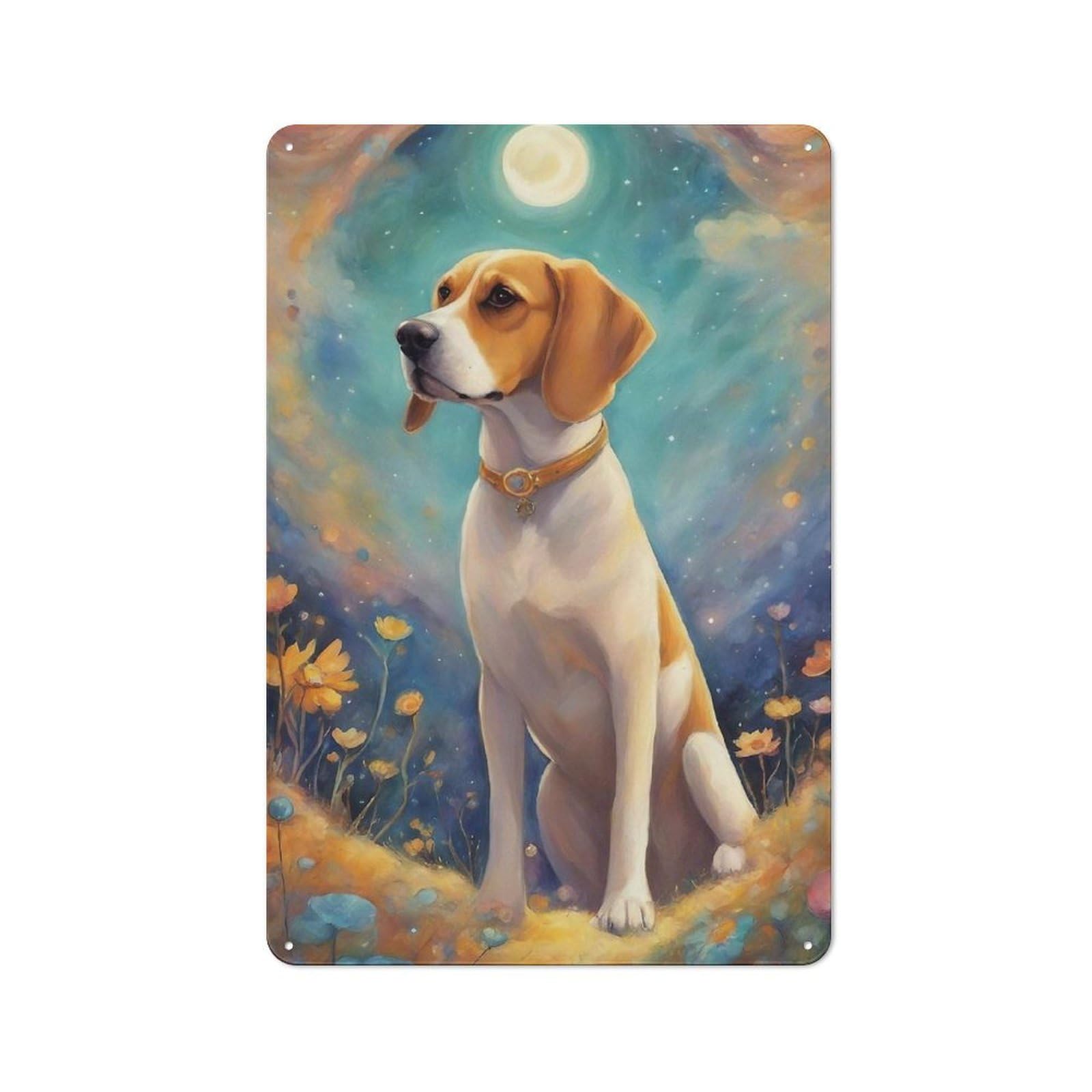 Smart Dog000118 Decorative Metal Sign 30x20cm, Studio Wall Plaque for Hobby Room, Office, Lounge Or Living Room