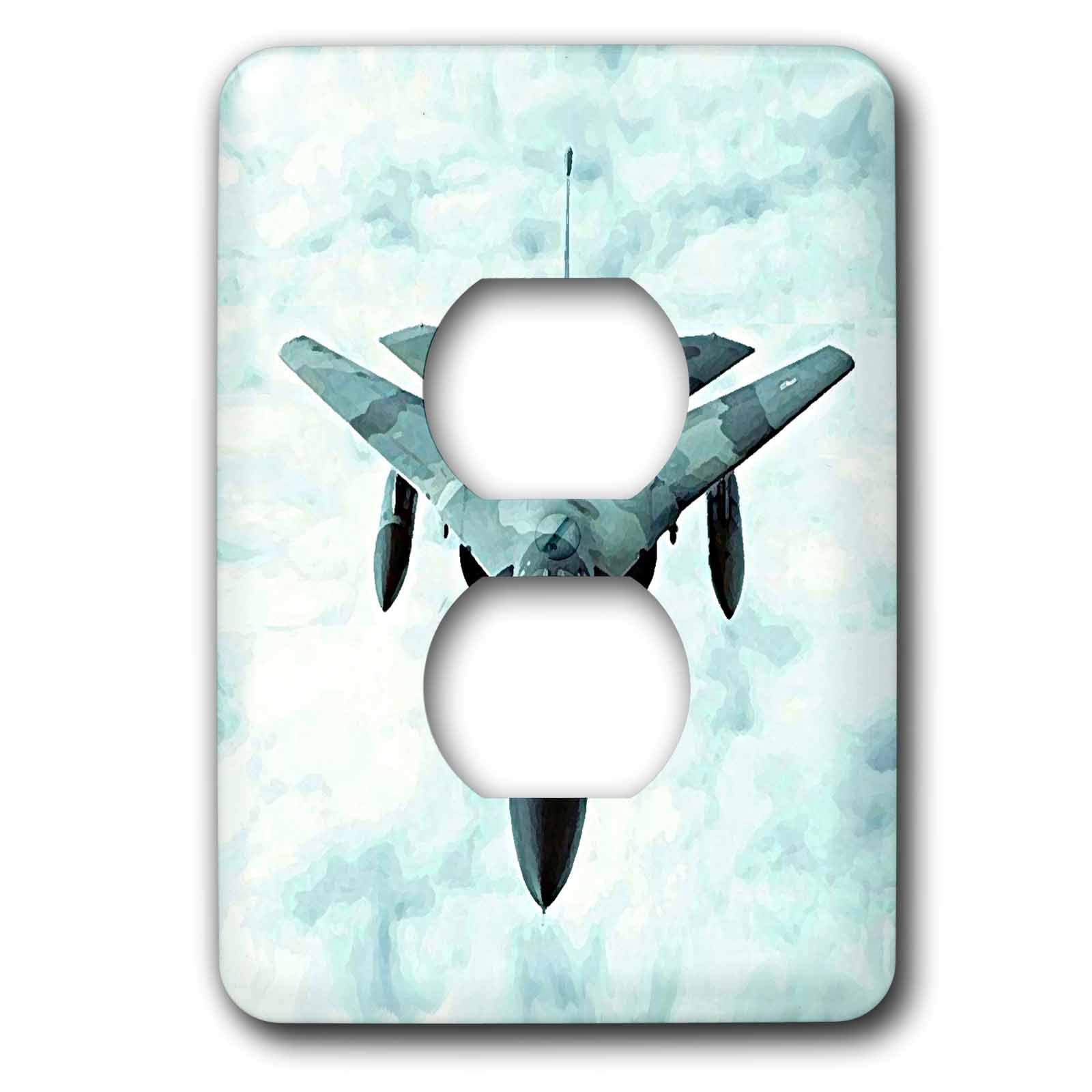Bouchon de prise de courant variant F-111 Bomber cache interrupteur