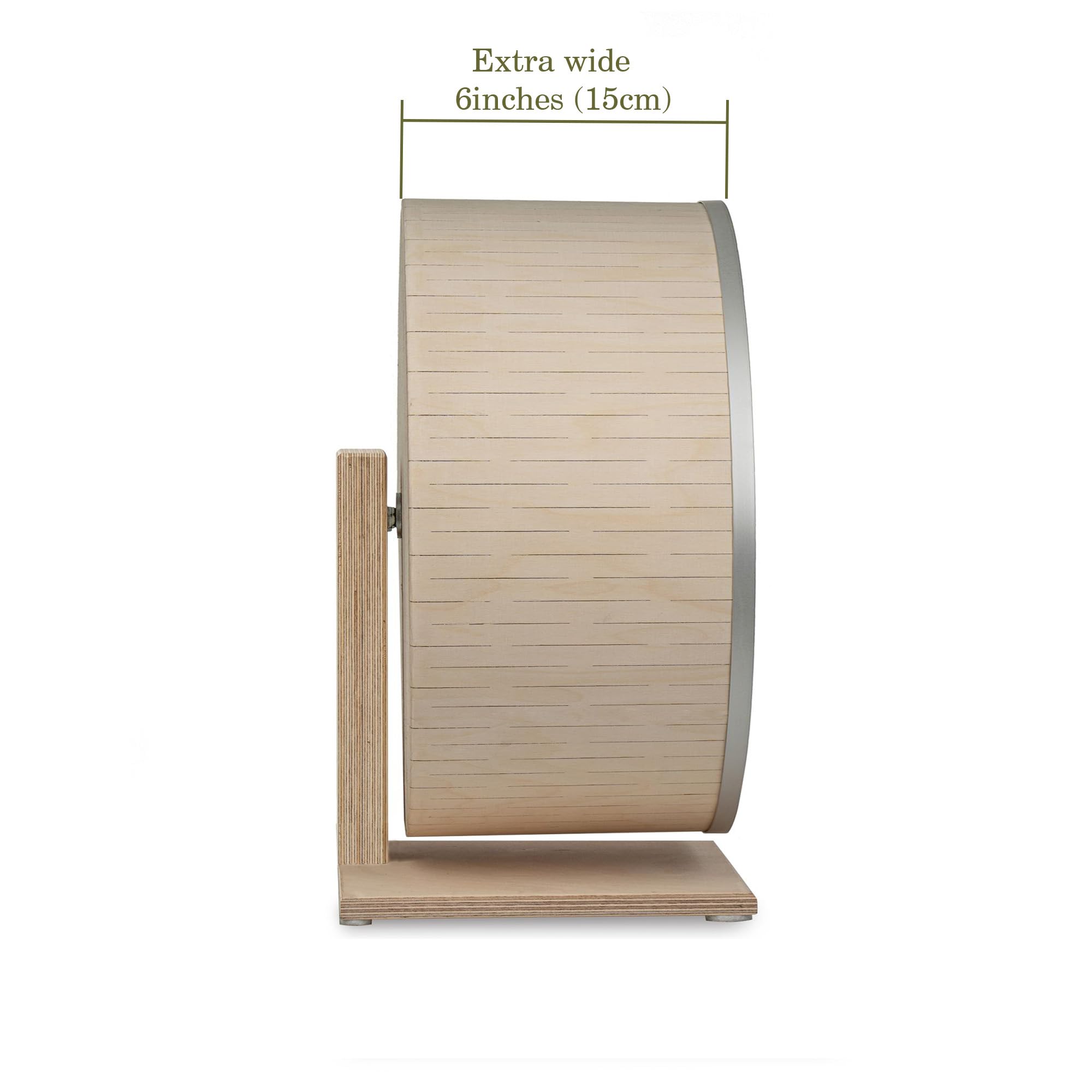 Laufrad für Schildkröten, extra breite 15 cm (6 Zoll) Lauffläche, Doppelkugellager, rutschfeste Schiene, Indoor-Haustier-Trainingsrad (14 Zoll (35 cm) auf einem Ständer)