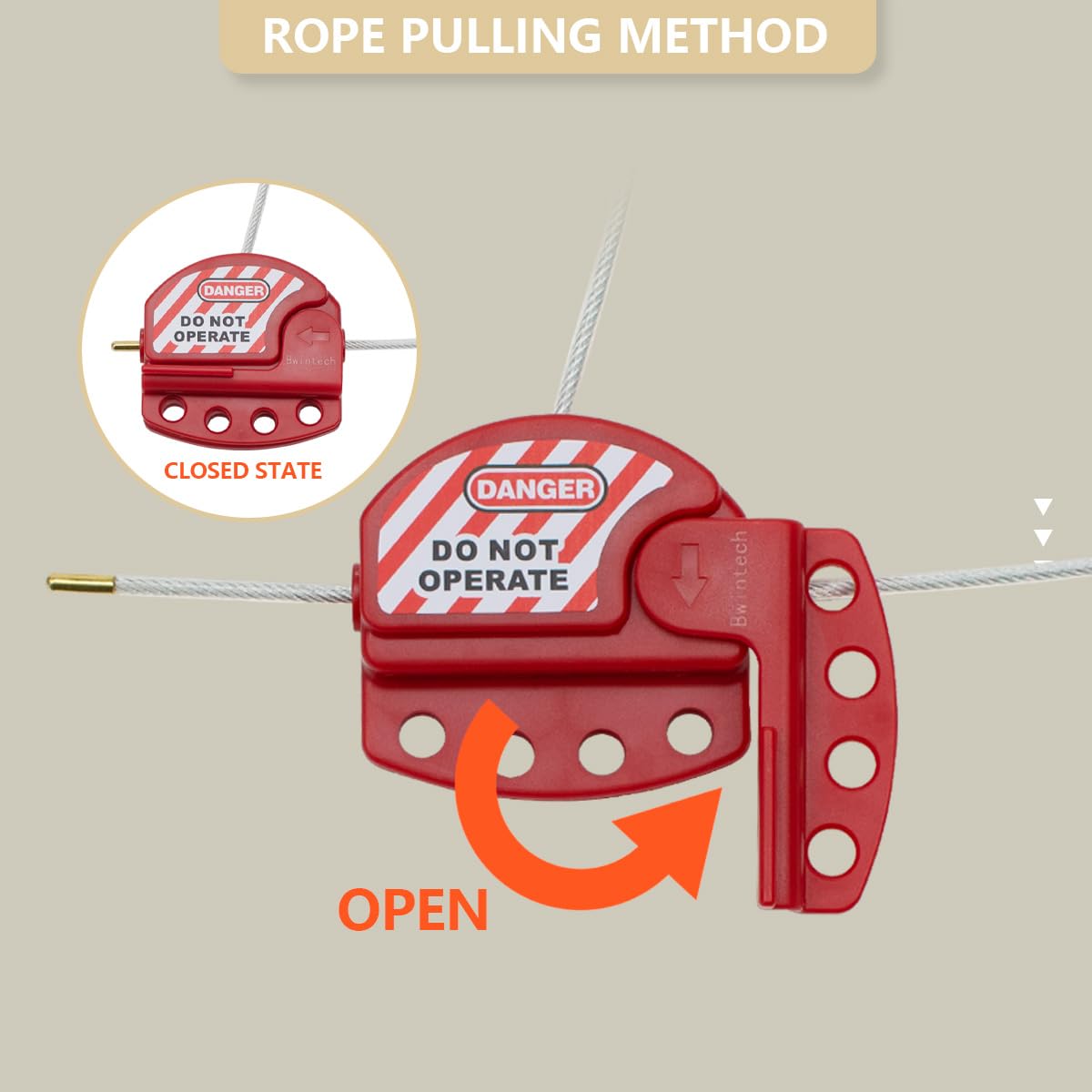 Lock Out Tag Out Padlock Lockout Tagout Cable Lock, Adjustable Cable ...
