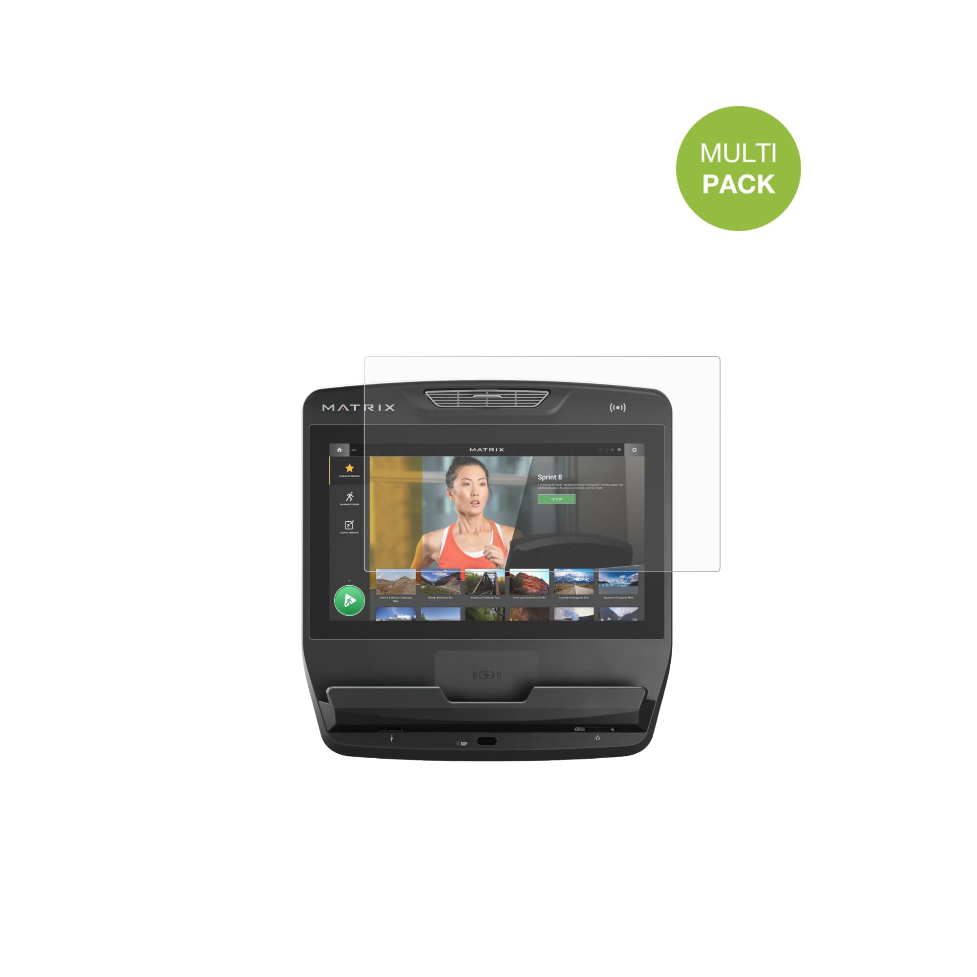 dipos 2x Pellicola Protettiva opaca per Matrix Touch XL Konsole 22 Zoll | Antiriflesso, riduce i riflessi, si adatta perfettamente, ultra sottile, antigraffio, senza bolle, anti impronte, autoadesiva