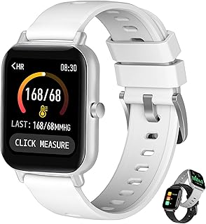 JXFY Fitness Tracker with Heart Rate Monitor,Women Men Kids Waterproof IP68 GPS Activity Tracker,Step Counter,Sleep Monitor,Stopwatch,Calorie Counter,1.69" Touch Screen,Pink(White)