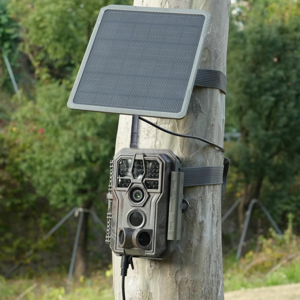 GardePro SP300 panel słoneczny do foto-pułapki, wtyczka 5,5 x 2,1 mm, do kamery myśliwskiej GardePro E6P, E6P Max (E6PMB), E8P, E8P Max (E8PMB), X20 Pro Max (X20PLMB), X50 Pro Max (X50PLMB)