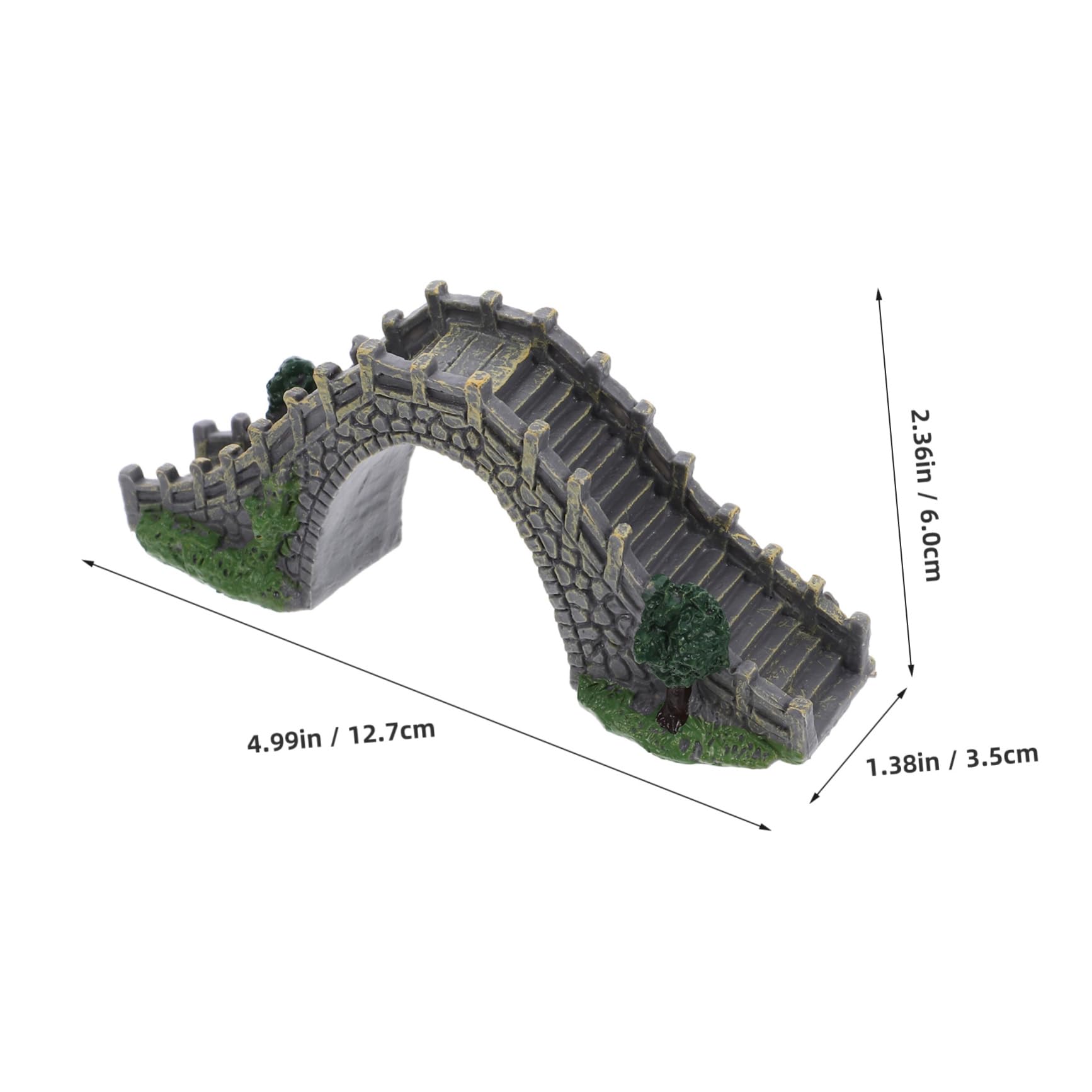 HANABASS 4piezas Miniatura Puente De Plástico para Jardín Miniatura Decoración De Escenas y Acuarios Modelo De Puente Artificial para Paisajismo
