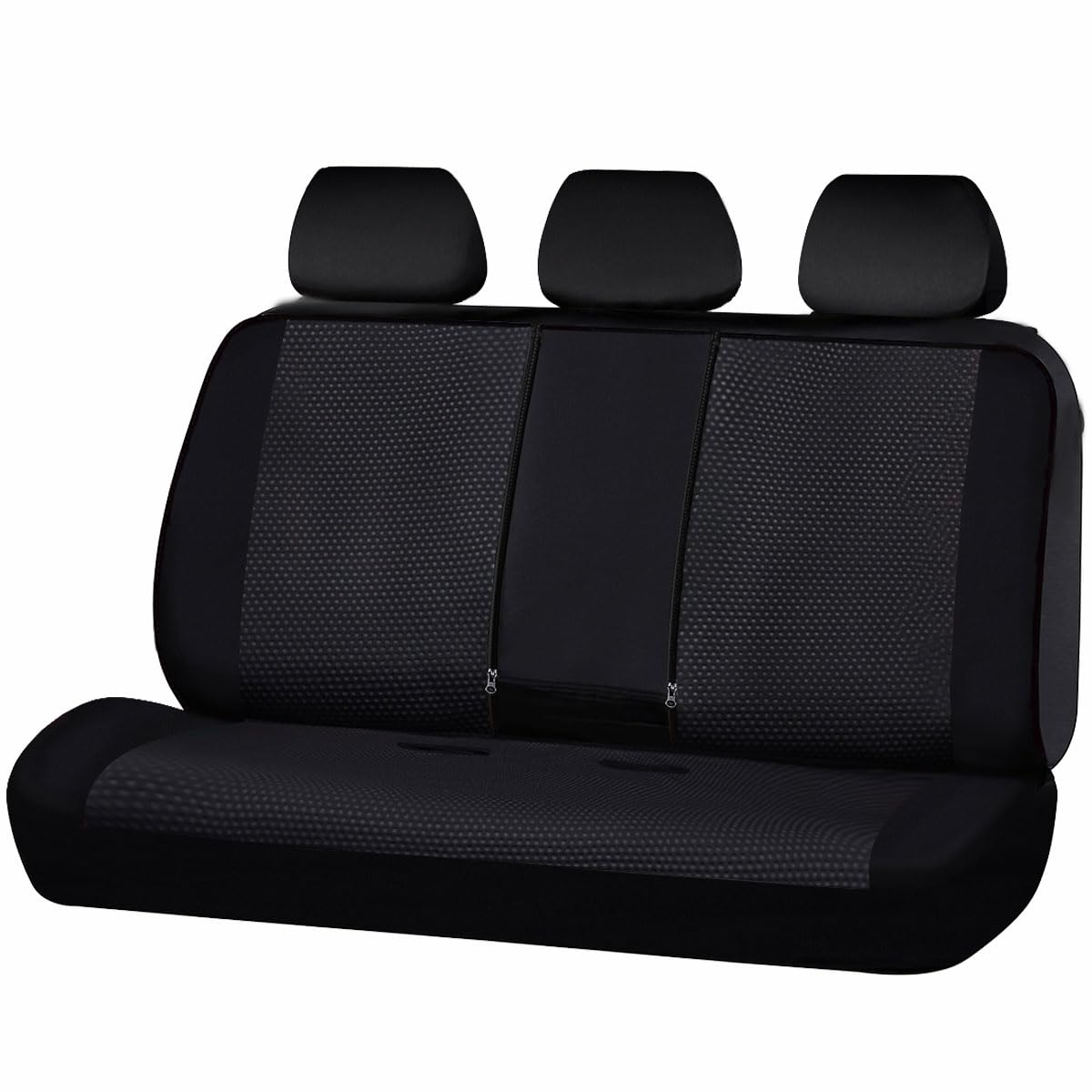 Photo 1 of Flying Banner Neoprene Rear Bench car seat Covers car seat Protectors Split 40/60 60/40 (Solid Black, Neoprene)