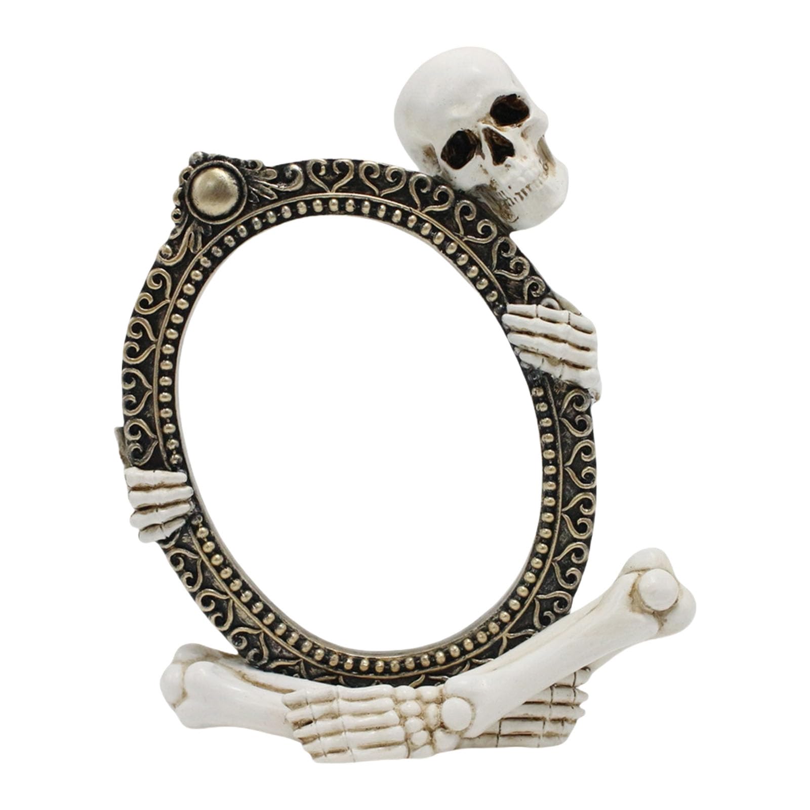 Tsophreniq Realistic Skeleton Resin Frame Decor Horror Theme Tabletop Display for Home, & Holiday Home Decoration Resin Holiday Decoration